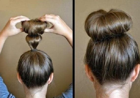 Способы, как красиво сделать прическу с бубликом для волос